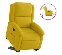 vidaXL Sillón eléctrico reclinable y elevable de terciopelo amarillo