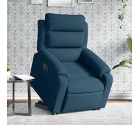 vidaXL Sillón eléctrico reclinable elevable de terciopelo azul