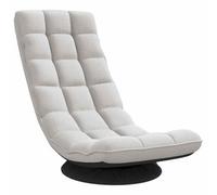 vidaXL Sillón Giratorio de Suelo de Tela Gris Nube 70x51x79 cm
