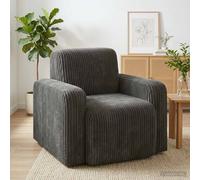 vidaXL Sillón pana 88 x 90 x 77 cm Multicolor Gris antracita