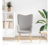 vidaXL sillón Gris Claro 62 x 67 x 95,5 cm Tela Sherpa