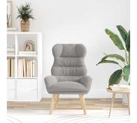 vidaXL sillón Gris Claro 69 x 74 x 93 cm Tela Sherpa