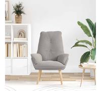 vidaXL sillón Gris Claro 69 x 74 x 93 cm Tela Sherpa, Sillón Sherpa Elegante, Asiento Moderno, Silla acolchonada, Mueble ergonómico Duradero para casa u Oficina