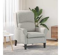 vidaXL sillón Gris claro 76 x 94 x 102 cm Microfibra