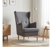 vidaXL Sillón Gris Claro ARES