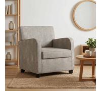 vidaXL Sillón Gris Claro Cuero de Suede Sintético