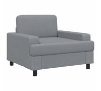 vidaXL Sillón Gris Claro Tela
