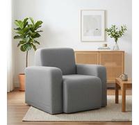 vidaXL Sillón Gris Claro Tela