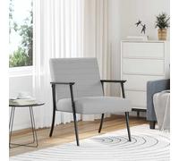vidaXL sillón Gris Nube tela