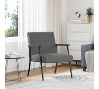 vidaXL sillón Gris oscuro 59 x 75 x 78 cm tela