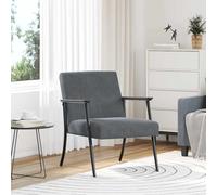 vidaXL sillón Gris oscuro 59 x 75 x 78 cm Terciopelo