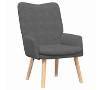 vidaXL sillón Gris Oscuro 63 x 67 x 94 cm Tela, Sillón Moderno para salón, Relajarse, Mueble Minimalista y cómodo, Asiento Estiloso