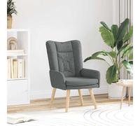 vidaXL sillón Gris oscuro 63 x 67 x 94 cm Tela y contrachapado