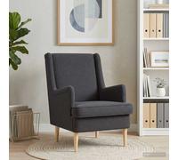 vidaXL Sillón Gris oscuro Bouclé
