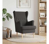 vidaXL Sillón Gris oscuro Bouclé
