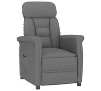 vidaXL sillón Gris oscuro Microfibra