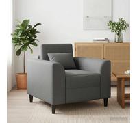 vidaXL Sillón Gris oscuro Tela