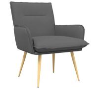 vidaXL Sillón Gris Oscuro Tela