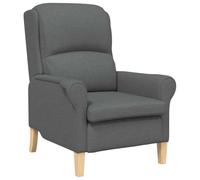 vidaXL - Sillón Asiento Moderno Acogedor y Elegante Gris Oscuro de Tela