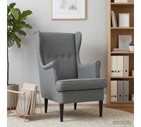vidaXL Sillón Gris oscuro Tela