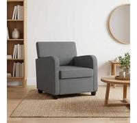 vidaXL Sillón Gris Oscuro Tela