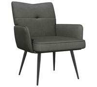 vidaXL Sillón Gris Oscuro Tela de Pana