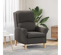 vidaXL sillón Gris oscuro Tela de Sherpa suave