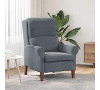 vidaXL sillón Gris oscuro Terciopelo
