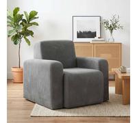 vidaXL Sillón Terciopelo Gris oscuro 88 x 90 x 77 cm