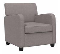 vidaXL Sillón Gris Topo Tela