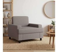 vidaXL Sillón Tela 110 x 98 x 85 cm Multicolor Gris topo