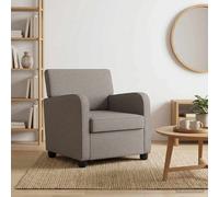 vidaXL Sillón Gris Topo Tela
