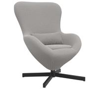 Sillón Huevo Gris Claro 63 X 73 X 90 Cm Tela Vidaxl