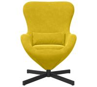 vidaXL Sillón huevo 63 x 73 x 90 cm Terciopelo Multicolor Amarillo