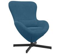 Sillón Huevo Azul 63 X 73 X 90 Cm Terciopelo Vidaxl