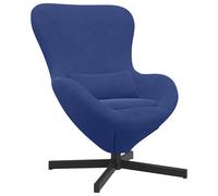 vidaXL Sillón huevo 63 x 73 x 90 cm Terciopelo Multicolor Azul policía