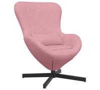 Sillón Huevo Rosa 63 X 73 X 90 Cm Terciopelo Vidaxl