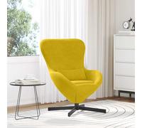 vidaXL Sillón huevo Amarillo 63 x 73 x 90 cm Terciopelo