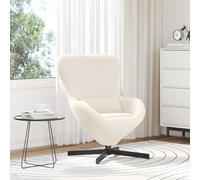 Sillón Huevo Crema 63 X 73 X 90 Cm Tela Vidaxl