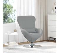 vidaXL Sillón huevo Gris Claro 63 x 73 x 90 cm tela