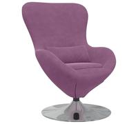 vidaXL Sillón Huevo Morado Terciopelo