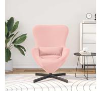 vidaXL Sillón huevo Rosa 63 x 73 x 90 cm tela