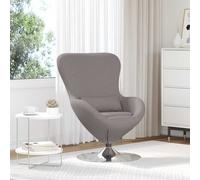 vidaXL Sillón huevo Taupé tela