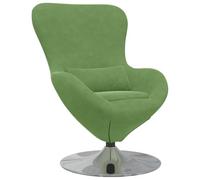 vidaXL Sillón Huevo Verde Claro Terciopelo