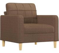 vidaXL Sillón individual marrón, 60 cm, tapizado en tela