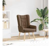 vidaXL sillón Marrón 63 x 67 x 94 cm Tela y contrachapado