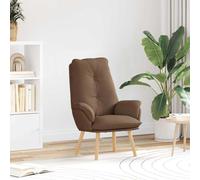 vidaXL sillón Marrón 69 x 74 x 93 cm Poliéster y contrachapado
