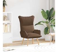 vidaXL sillón Marrón 69 x 74 x 93 cm Tela y contrachapado