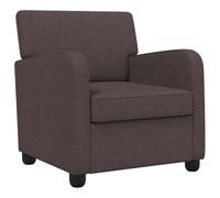 vidaXL Sillón Marrón Oscuro Tela
