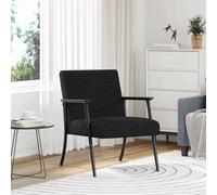 vidaXL sillón Negro 59 x 75 x 78 cm tela